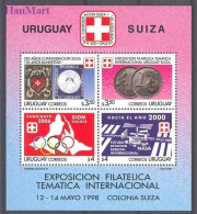 Uruguay 1998 Mi Block 84 MNH  (ZS3 URGbl84) - Stamps On Stamps