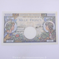 1000 Francs Commerce Et Industrie 28.11.1940, F.832/491, SUP - 1 000 F 1940-1944 ''Commerce Et Industrie''