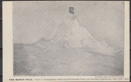 Robert E. Peary Postcard "Photograph Taken By Cdr Peary On The Day Of Discovery Apr 6 1909 Unused (60209) - Arctic Expeditions