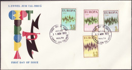 Europa CEPT 1972 Malte - Malta FDC1 Y&T N°452 à 455 - Michel N°450 à 453 - 1972