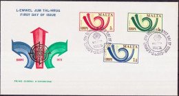 Europa CEPT 1973 Malte - Malta FDC1 Y&T N°474 à 476 - Michel 472 à 474 - 1973