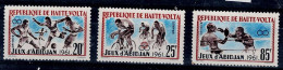 UPPER VOLTA 1962 SPORT MI No 108-110 MNH VF!! - Opper-Volta (1958-1984)