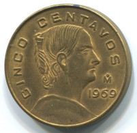 5 CENTAVOS 1969 MEXICO Moneda #WW1137.E.A - Mexiko