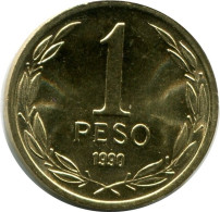 1 PESO 1990 CHILE UNC Coin #M10134.U.A - Chile