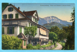 Schwarzenberg 1929 - Hotel Und Pension Z. Weissen Kreuz - Schwarzenberg