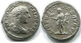 GETA AR Silver Denarius AD 198 - 209 LIBERALITAS AVG VI #ANC12357.78.D.A - La Dinastía De Los Severos (193 / 235)