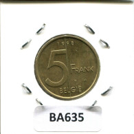 5 FRANCS 1998 BELGIEN BELGIUM Münze DUTCH Text #BA635.D.A - 5 Frank