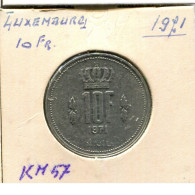 10 FRANCS 1971 LUXEMBURGO LUXEMBOURG Moneda #AT238.E.A - Lussemburgo