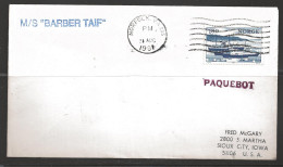 1981 Paquebot Cover, Norway Stamp Mailed In Norfolk, Virginia - Brieven En Documenten
