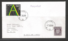 1988 Paquebot Cover, Norway Stamps Mailed In Lysekil Sweden - Brieven En Documenten