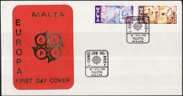 Europa CEPT 1976 Malte - Malta FDC3 Y&T N°527 à 528 - Michel N°532 à 533 - 1976