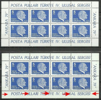 Turkey; 1979 Souvenir Sheet Of "Ankara 79" Stamp Exhibition ERROR "Missing Perf." - Ongebruikt