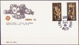 Europa CEPT 1978 Malte - Malta FDC1 Y&T N°564 à 565 - Michel N°569 à 570 - 1978