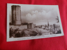 BELLE CPA CHATILLON COLIGNY.....ANCIENNE GRAVURE ..VUE DE CHATILLON ET TOUR DU CHATEAU..D'APREE PENSEE - Chatillon Coligny