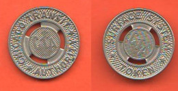 Chicago CTA Subway Token CTA Gettone Metropolitana Trasporti Transit Authority - Firmen