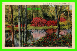 MOBILE, AL - SCENE IN BELLINGRATH GARDENS - THOUSAND OF AZALEA SHRUBS - C.T. ART-COLORTONE - CARTER'S NEWS AGENCY - - Mobile