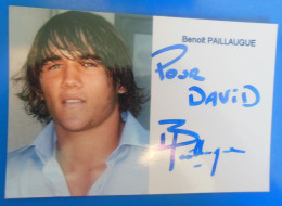 AUTOGRAPHE DE RUGBY   -   BENOIT PAILLAUGUE SUR PHOTO - Sportivo