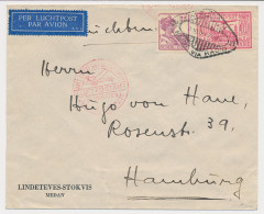 Airmail Cover Batavia Netherlands Indies - Hamburg Germany 1934 - Netherlands Indies