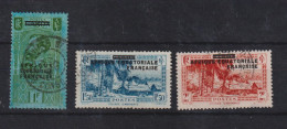 AEF 1936 Série Courante Surchargée Afrique Equatoriale Française 24, 25 Et 26, 3 Val Oblit Used - Used Stamps