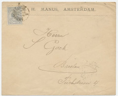 Trein Kleinrondstempel : Amsterdam - Zutphen V 1895 - Cartas & Documentos