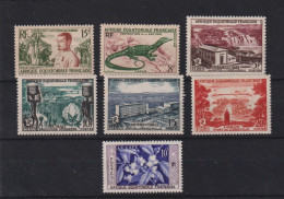 AEF 1954-56 Divers 230 Au 236, 7 Val ** MNH - Neufs