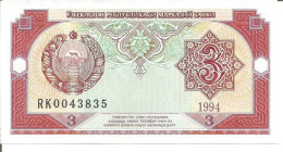 UZBEKISTAN 3 SUM 1994 - Usbekistan