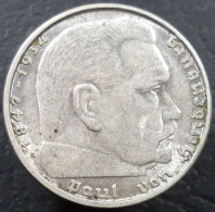 Germania - 2 Reichsmark 1938 B - Paul Von Hindenburg - KM# 93 - 2 Reichsmark