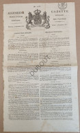 Krant: Gazette Générale Des Pays-Bas 1818 Met Supplement, Druk Brussel Weissenbruch  (V3205) - Algemene Informatie