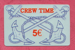 Greece- Crew Time- International Prepaid Phone Card Used By 5 Euros- - Grecia