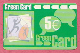 Greece- Green Card. Only For Use From Touchtone Phones- Prepaid Phone Card Used By 5 Euros- - Grecia