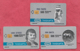 Greece- OTS-  Pilio; Thessalia & Erakleio.Macedonia Is One And Only And Is Greek- International Phone Cards With Chips- - Grecia