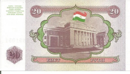 TAJIKISTAN 20 RUBLES 1994 - Tagikistan