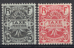REUNION Timbres Taxe N°8* & 9* Neufs Charnières TB Cote 3.50€ - Strafport