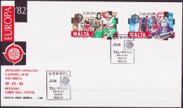 Europa CEPT 1982 Malte - Malta FDC2 Y&T N°649 à 650 - Michel N°661 à 662 - 1982