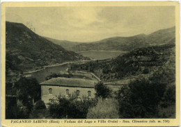 PAGANICO SABINO RIETI Veduta Del Lago Del Turano E Villa Orsini - Rieti