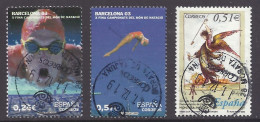 Spain 2003 - Sport Swimming World  Championship Barcelona, Butterfly, X Fina, Jump, Wine Montilla-Moriles - Lot Used - Usati