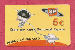 Greece- Teledome, SP- Space Ship And Astronaut- Prepaid Calling Card Used By 5 Euros. Exp.31.12.2005- - Grecia