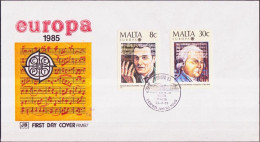 Europa CEPT 1985 Malte - Malta FDC2 Y&T N°707 à 708 - Michel N°726 à 727 - 1985