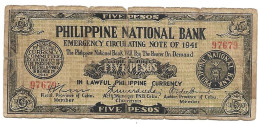 PHILIPPINES GUERILLA , CEBU Province 5 Centavos  KM 216  , B+ - Philippines