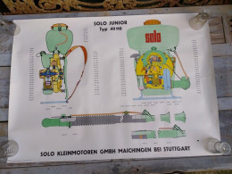 Ancienne Affiche Moteur Solo Junior Typ 40110 / Agricole Agriculture - Andere & Zonder Classificatie