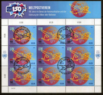 ONU Vienne 2024 - 150 Years Of The UPU - Feuillet Oblitéré 1er Jour - UPU (Union Postale Universelle)