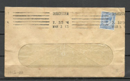 GREAT BRITAIN O Gloucester 1913 Cover Sent To Estonia Michel 131 As Single - Lettres & Documents