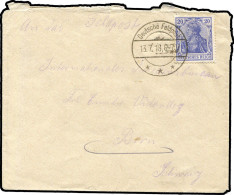 Deutsche Auslandspost Türkei, 1918, Brief - Maroc (bureaux)