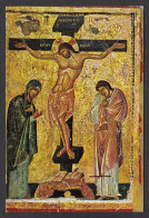 112728/ OHRID, *Crucifixion*, Icône à Double Face, Eglise De La Vierge Peribleptos, Saint-Clément - Nordmazedonien