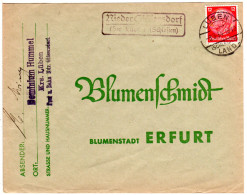 DR 1934, Landpost Stpl. NIEDER GLÄSERSDORF über Lüben Auf Brief M. 12 Pfg. - Cartas & Documentos