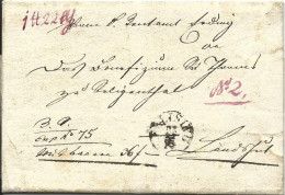 Bayern 1836, Fingerhutstpl. Freising Auf Wert Paket Brief V. Erding N. Landshut  - Brieven En Documenten