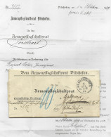 Bayern 1909, K1 Vilshofen I. NBY 2 Auf Nachsende Porto Brief N. Galgweis - Brieven En Documenten