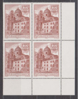 1972 , Mi 1402 ** (1) -  4er Block Postfrisch - 350 Jahre Paris Lodron Universität In Salzburg - Storia Postale