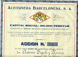 ACEITUNERA BARCELONESA, S.A. - Agriculture