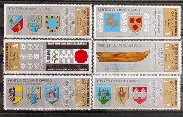 XI JUEGOS OLIMPICOS SAPPORO 72 BLASONES- M. 818/23 - MNH** - Inverno1972: Sapporo